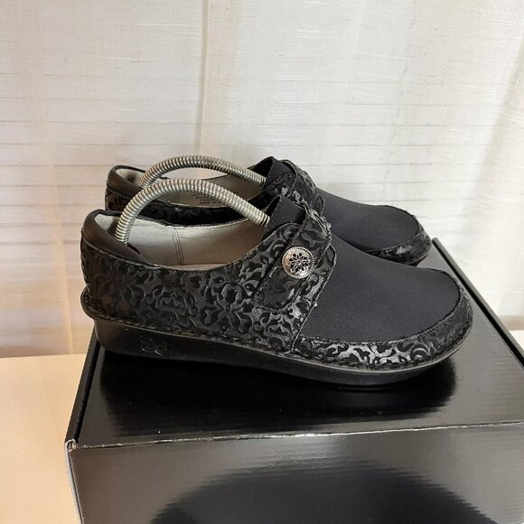 Alegria Brenna Aristoclass Clogs Womens Size 38 Black Slip On Comfort Shoe‎ EUC! - Picture 4 of 10